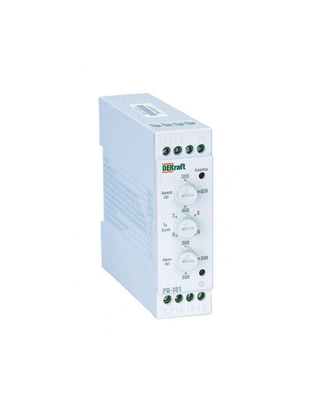 Реле контроля фаз РК-101 380В тип 02 DEKraft 23301DEK
