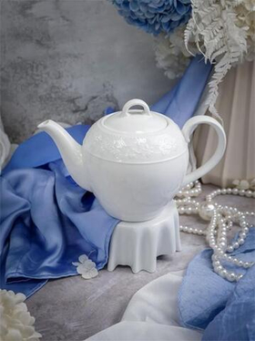 Чайник с крышкой 1 л, 23x13,4 см h 14,8 см, фарфор, Primavera