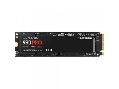 SSD накопитель Samsung 990 PRO 1ТБ, M.2 2280, PCIe 4.0 x4, NVMe [MZ-V9P1T0B/AM]