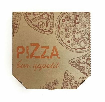 Коробка для пиццы 26 корич С ПЕЧАТЬЮ УП 1/50