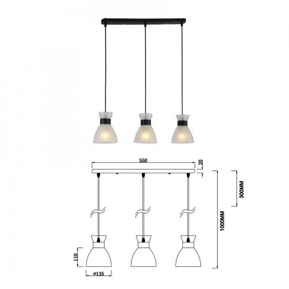 Подвесной светильник Rivoli Alma 9158-203 Б0055388