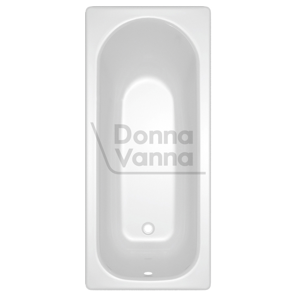 Ванна стальная 1,7*0,75*0,4 (ВИЗ) Donna Vanna форма Аула, цв.белый (ОР-81200)