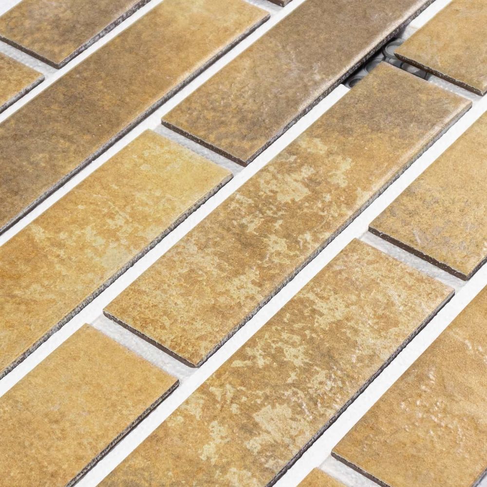 Клинкерная термопанель ППС Керамин Орегон 3 Темно-бежевый 1020х455 мм