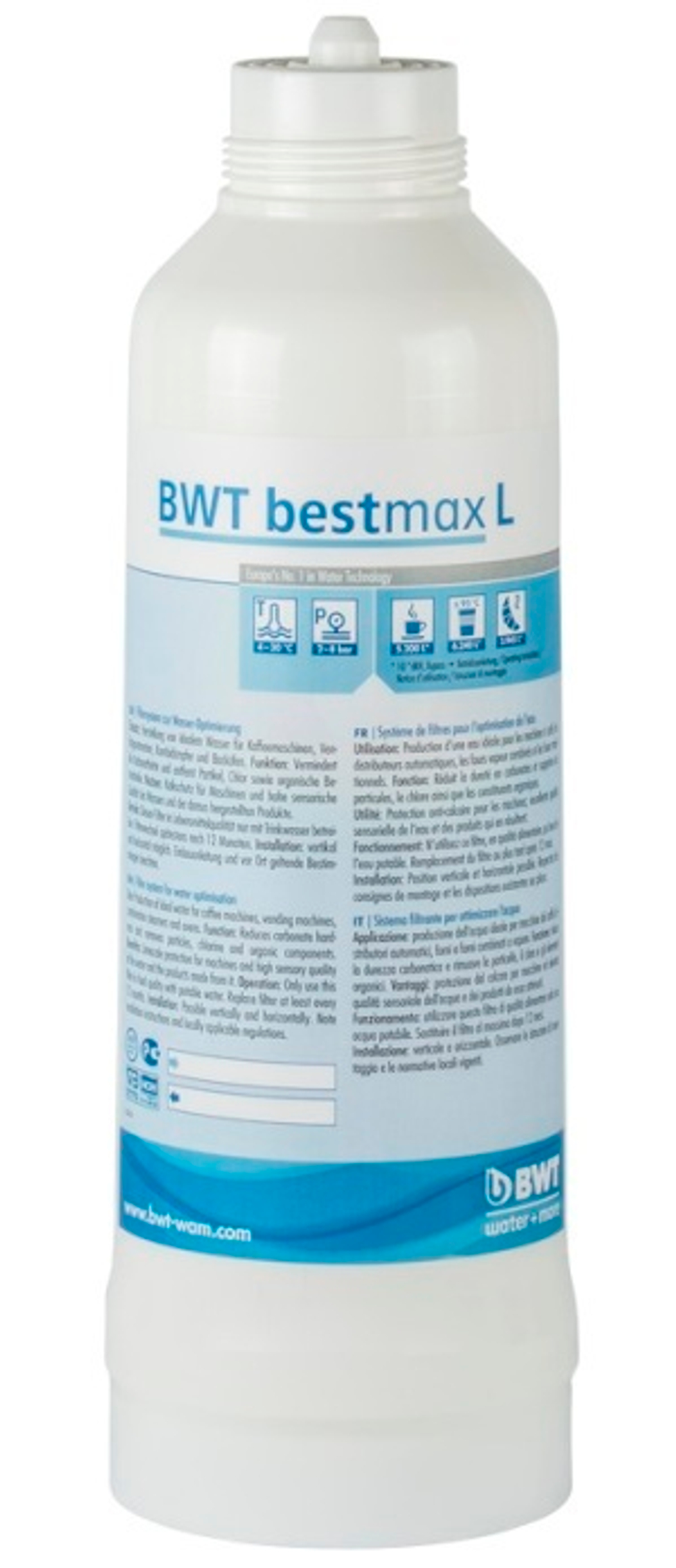 ФИЛЬТР КАРТРИДЖ BWT BESTMAX L БЕЗ ГОЛОВНОЙ ЧАСТИ 812113