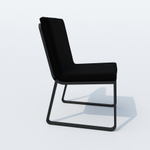 Обеденная группа Ideal Patio ТЕЛЛА  ГИРА  каркас карбон, стол тик 200, ткань черная