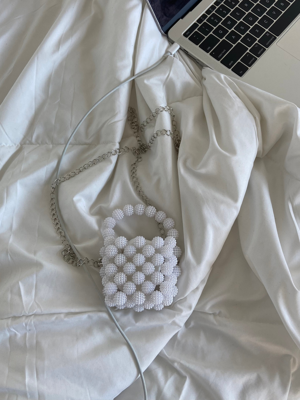 BYSASHAZEMLYA mini-bag in white