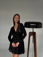 Мини на запах с пайетками