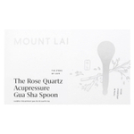 Mount Lai, Ложка для акупрессуры с розовым кварцем, гуа-ша, 1 шт.