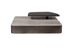 Стол журнальный 110х110х35см Garda Decor серый