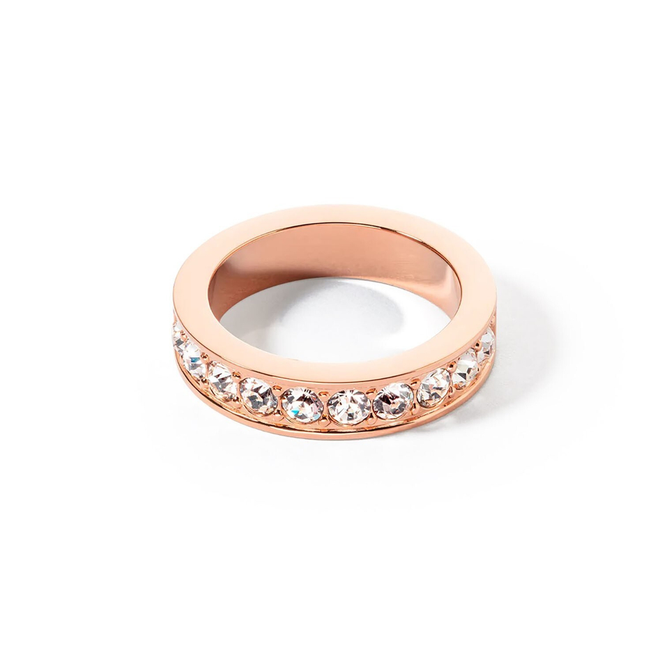 Кольцо Coeur de Lion Crystal-Rose gold 16.5 мм 0131/40-1822 52 размер 16,5