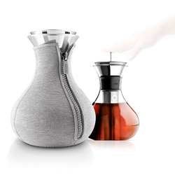 Чайник заварочный tea maker в чехле 1 л светло-серый