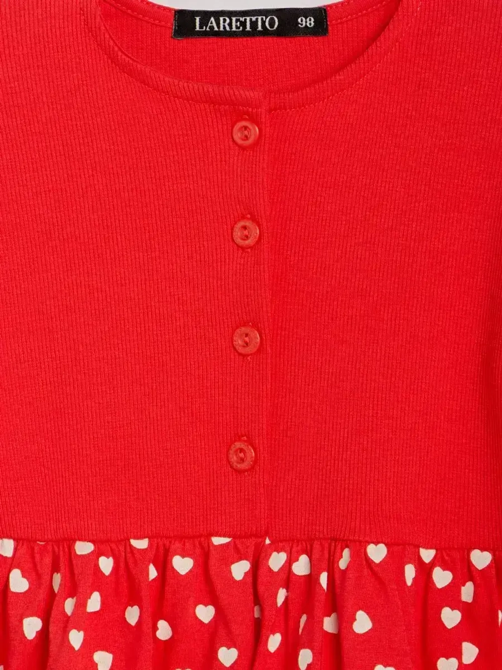 Платье в садик для девочки с коротким рукавом