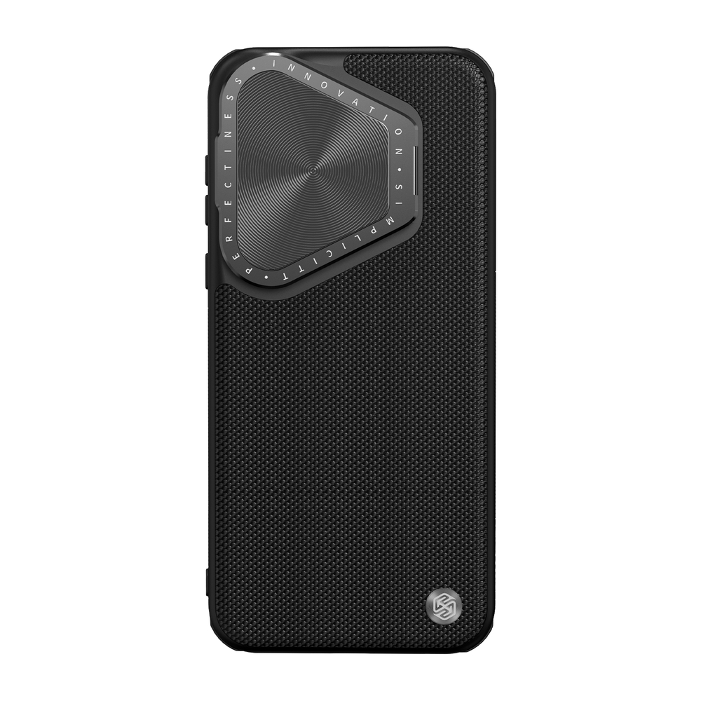 Текстурный чехол от Nillkin с металлической откидной крышкой на Huawei Pura 70 Pro и Pura 70 Pro+, серия Textured Prop Magnetic (с поддержкой магнитной беспроводной зарядки MagSafe)