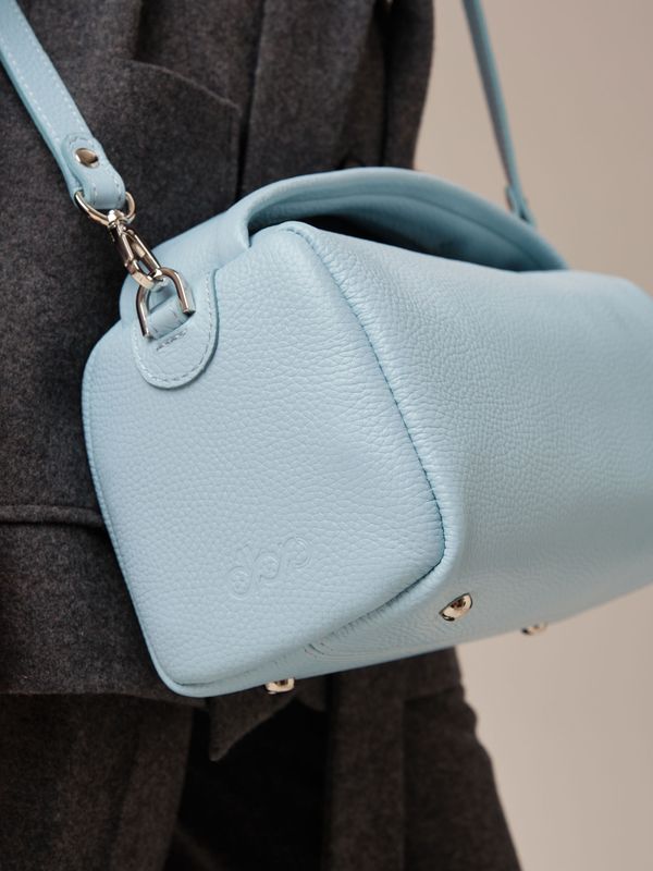 Кожаная сумка Solea DBR 31365 светло-голубой