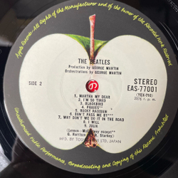 Винтажная виниловая пластинка LP The Beatles White Album Белый Альбом (Japan 1976) (Obi, Постер) Blackbird