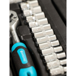 Набор слесарных инструментов Bartex, 1/4", 6-гранные, CrV сталь, кейс, 29 пр, шт