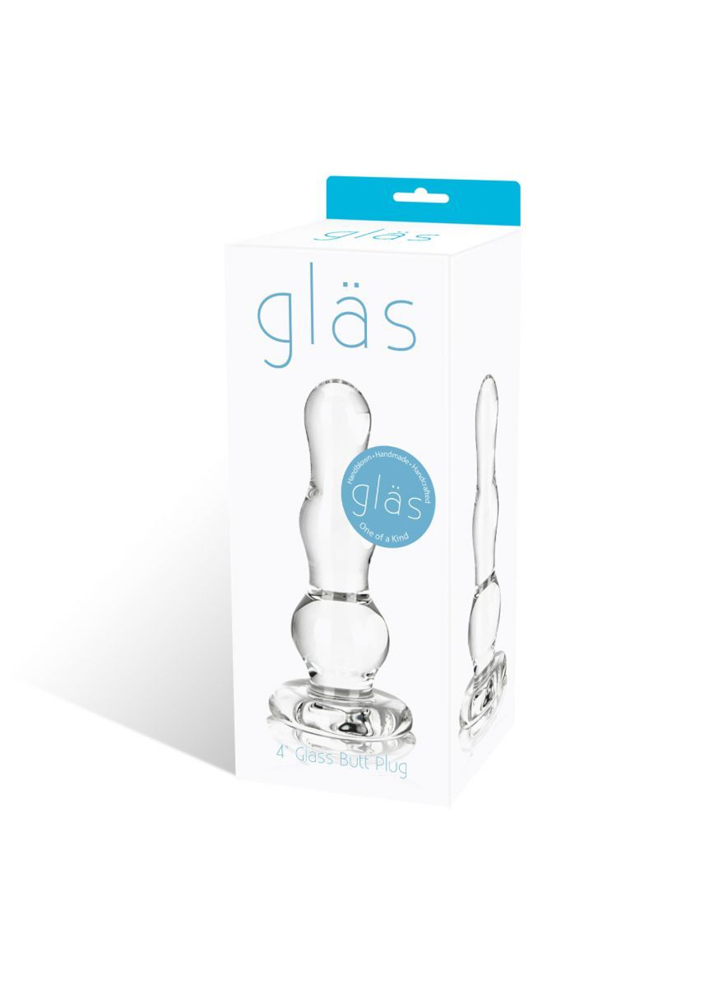 Анальный стимулятор-елочка из прозрачного стекла - 10 см.