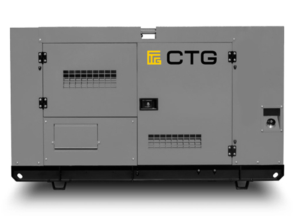 Дизельный генератор CTG 550P в кожухе с АВР