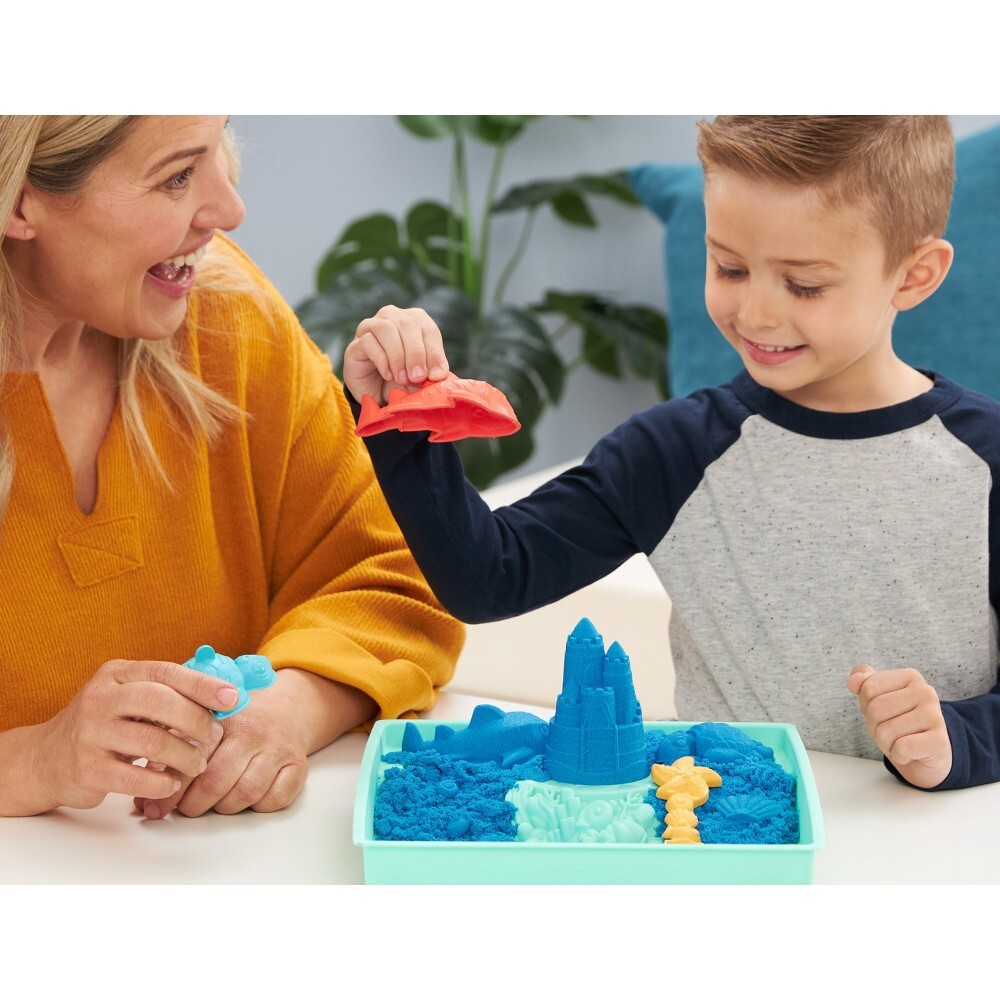 Kinetic Sand - Кинетическая песочница с голубым песком 454 г 20146480 / артикул   71402 6067478 20146480  / GTIN 778988404935
