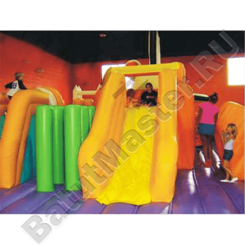 Коммерческий надувной батут "Ракета" 30*20*8 м