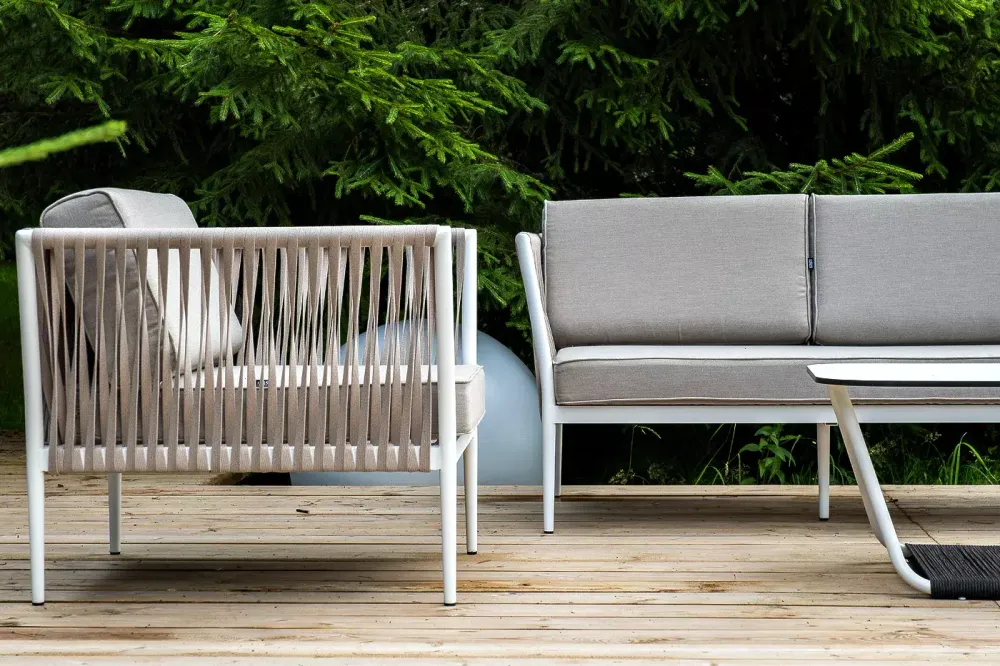 "Касабланка" лаунж-зона плетеная из роупа 5-местная, цвет бежевый