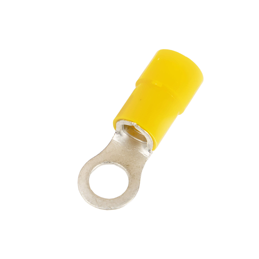 Наконечник с отверстием под винт и изолир.фланцем ПА, легкий ввод жилы, 2,5-6 кв.мм М8(д.8,4 мм) (НКИ)