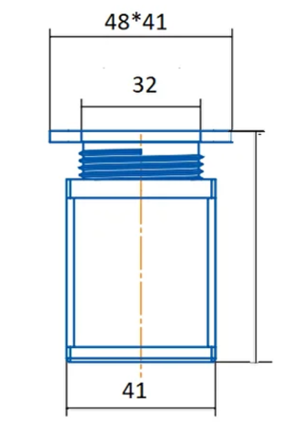 Опора пластиковая KO-100, регулируемая