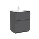 Тумба напольная SANCOS Folk Floor, 690х445х850, c двумя ящиками оснащенными доводчиками, Grey soft, арт.FL70FGS