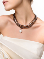 Колье "Hematite holiday" Silver