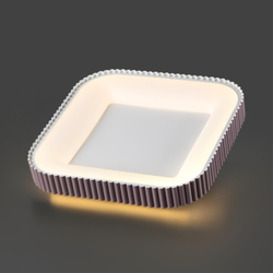 7770/56L AVRA LED SN 578 Светильник металл/белый/мокко LED (56Вт+14Вт) 3000-6000K 500х500 IP43 пульт ДУ+подсветка SHARMEL