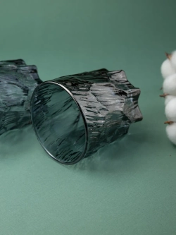 Стаканы для виски, 6 шт. Черный лед, 260 мл.