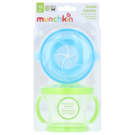 Munchkin, Snack Catcher ™, дозаторы для снеков, от 12 месяцев, светло-зеленый, голубой, 2 шт. В упаковке