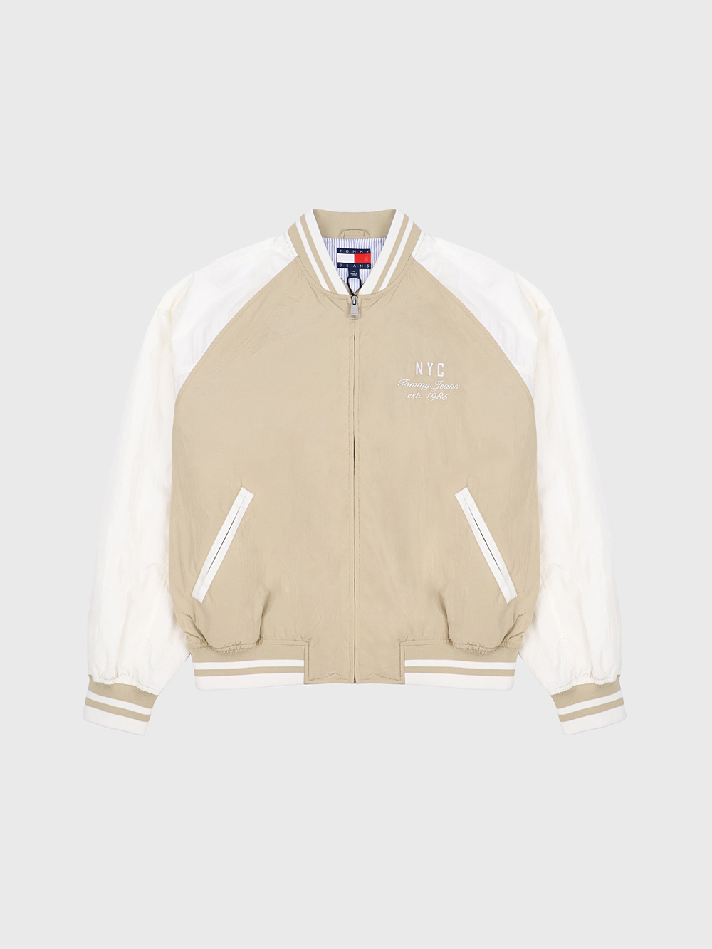 Бомбер Tommy Jeans Eagle Graphic Light Beige/ Ancient White