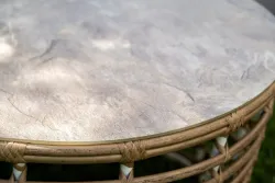 "Валенсия" лаунж-зона из искусственного ротанга, цвет соломенный