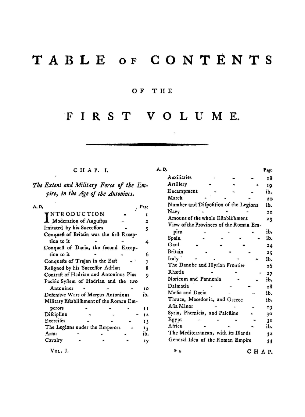 The History of the Decline and Fall of the Roman Empire. Volume 1 | Edward Gibbon