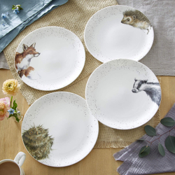 Royal Worcester - Wrendale Designs Обеденная тарелка из барсука, 27 см / артикул   WNB4077-XB-A  / GTIN 749151788954