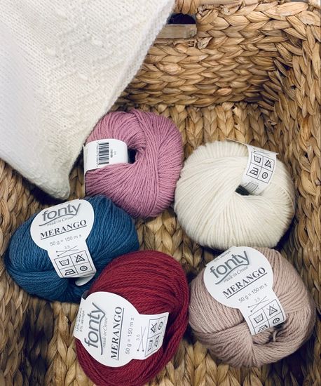 Шапка бини с узором № 2 из Merango