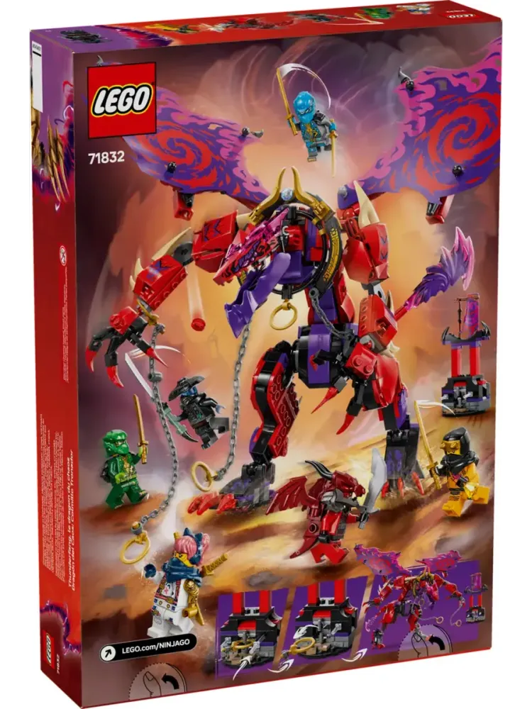 Конструктор NINJAGO 71832 Дракон хаоса с Громовым Клыком