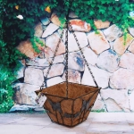 Кашпо для цветов 1,8л «Коковита» с кокосовым волокном, подвесное d=20см P131 ДоброСад