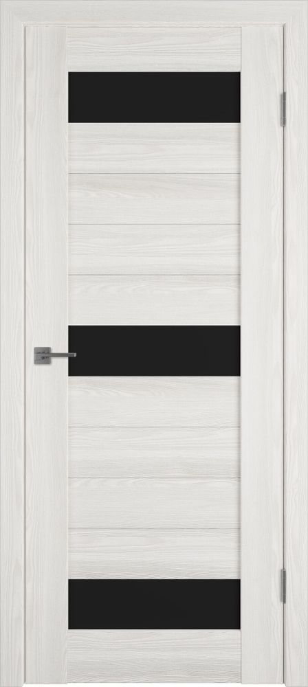 Дверь Line 5 / Bianco P / Black Gloss / Владимирские двери