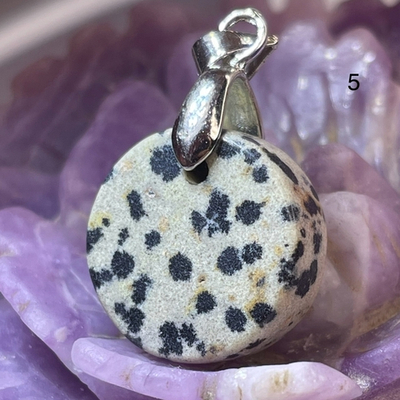 43578 Яшма Далматин Кулон таблетка 18-20мм