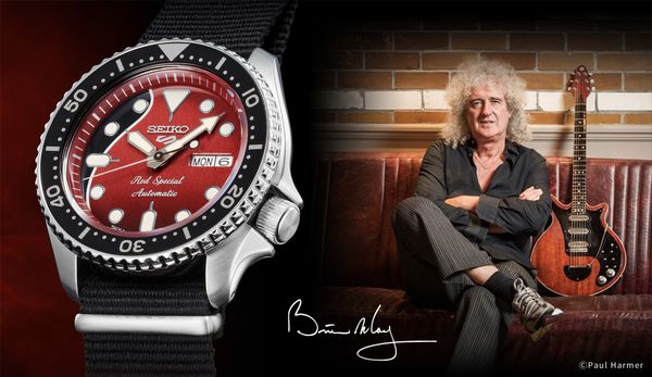 Seiko 5 Sports отдает дань уважения легендарной гитаре Брайана Мэя «Red Special»