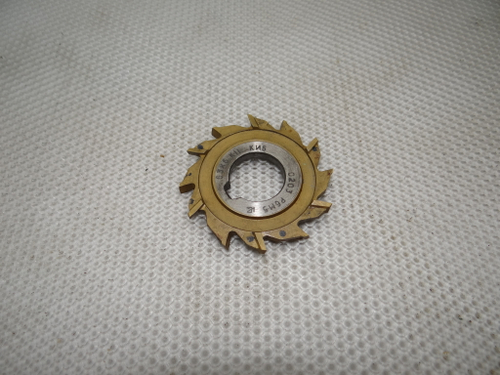 Фреза 3-хсторонняя 63х6х22 0203 К11 Р6М5 z=12 разнонаправленный зуб с напылением КиБ