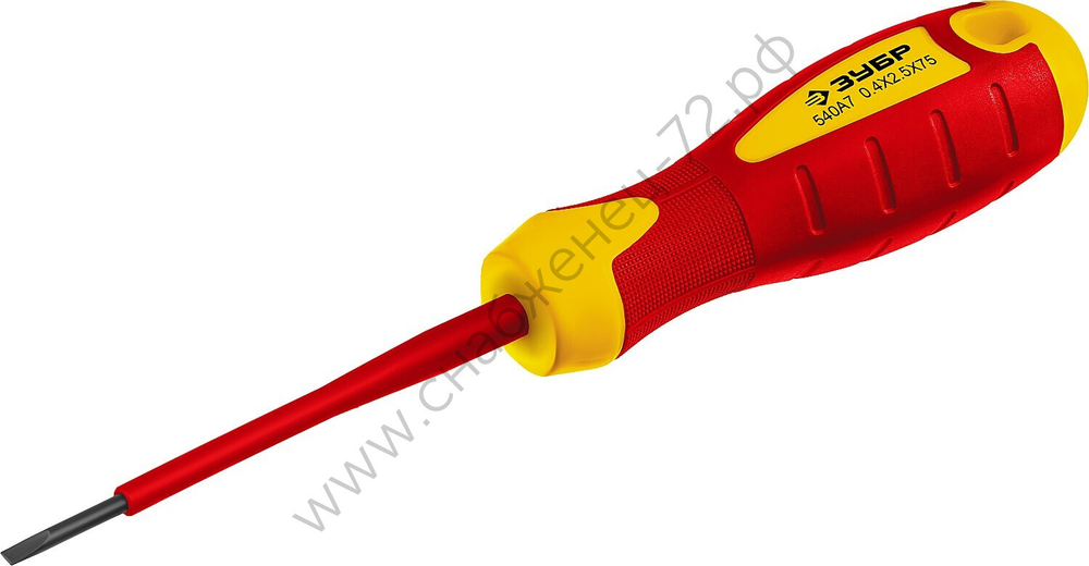 ЗУБР Диэлектрическая отвертка, Профессионал (25261-2.5-075)