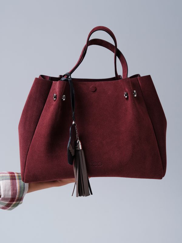 Замшевая сумка с матрешкой Vasilisa DBR 31210 махагон