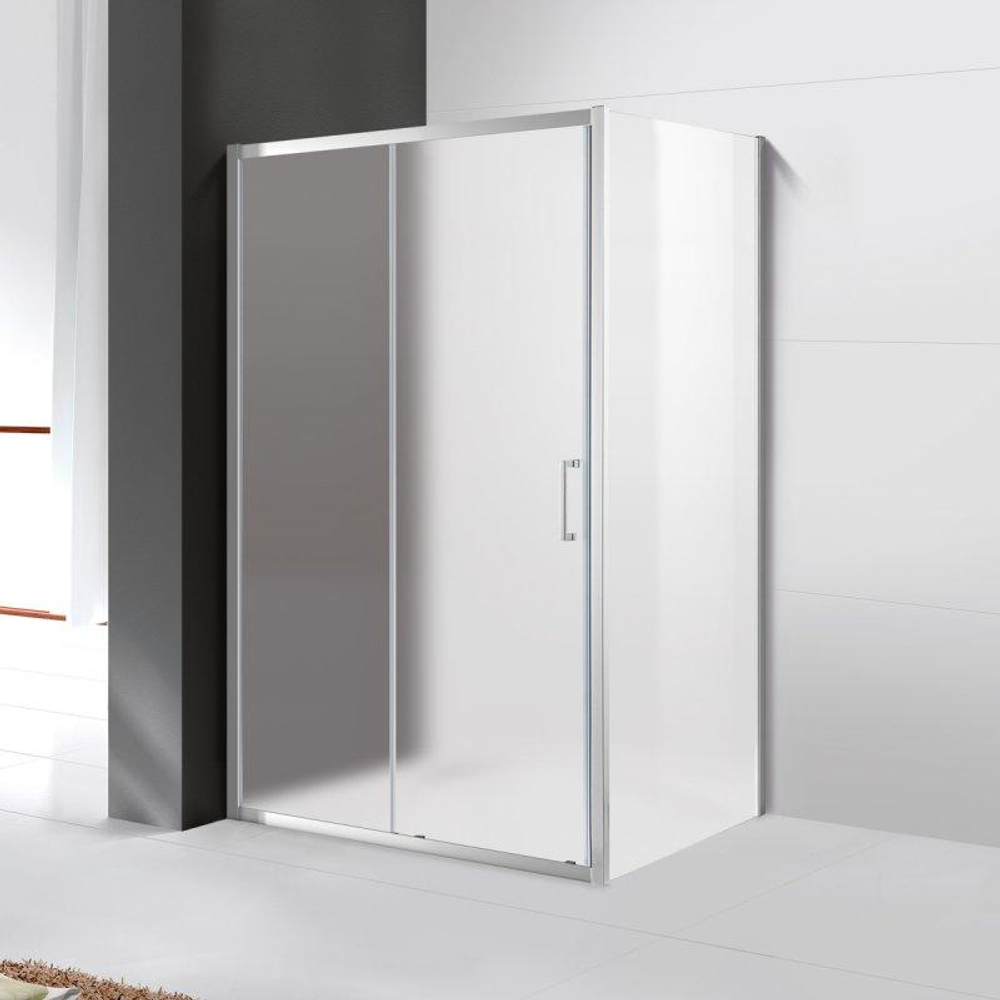 Душевой уголок Cezares MOLVENO-AH-11-150/90-P-Cr, 150х90х195, профиль хром, стекло Punto матовое