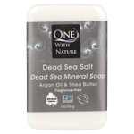 One with Nature, кусковое мыло с минералами Мертвого моря, без отдушки, 198 г (7 унций)