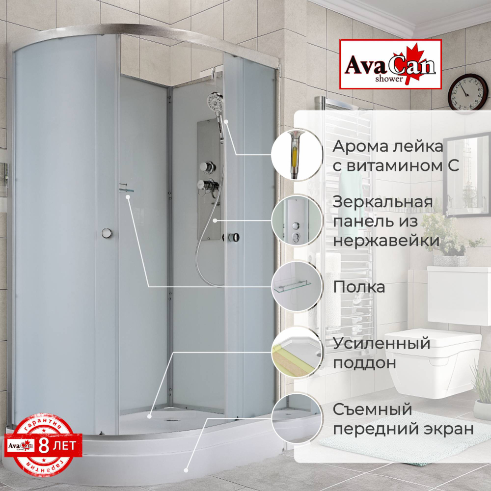 Душевая кабина D2012R N без крыши