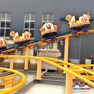 Большая катальная горка «Полет Дино», 6 кабин 12 мест, 22×18×3,5 м