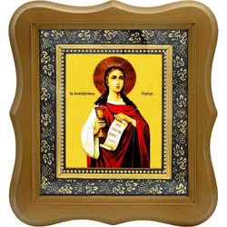 Варвара Илиопольская Святая Великомученица. Икона на холсте.